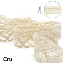 Renda Cuore Cru 3,5cm - 10m