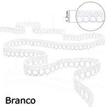 Renda Picot Branca 1,2cm - 10m