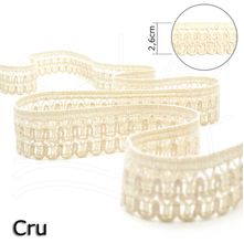 Renda Picot Milenium Dupla Cru 2,6cm - 30m