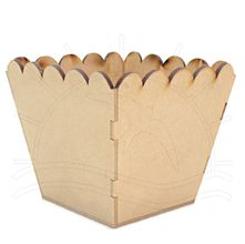 MDF Cachepô - Ondulado 12x8x12