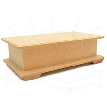 MDF Caixa - Tampa Turca e Dobradiça com Pezinho 24x14x5