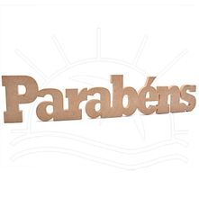 MDF Palavra - Parabéns 70x16x2
