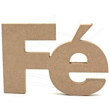 MDF Palavra - Fé 17x12x2