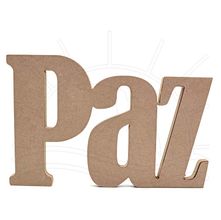 MDF Palavra - Paz 26x18x2