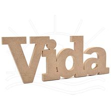 MDF Palavra - Vida 41x16x2