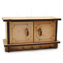 MDF Miniatura - Armário Buffet 10x4x5,5