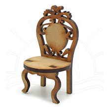 MDF Miniatura - Cadeira Vazada 4x3x7