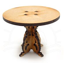 MDF Miniatura - Mesa Redonda 6x6x4,5