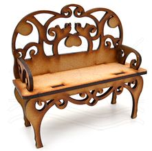 MDF Miniatura - Namoradeira Vazada Passáros 12x12x4