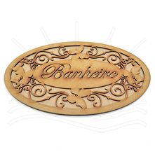 MDF Placa - Banheiro 28x17x1