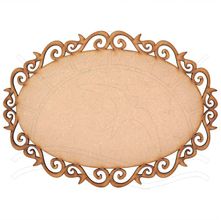 MDF Placa - Oval Arabesco Média 30x1x22