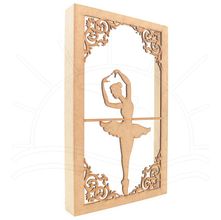 MDF Quadro - Bailarina 1 24x39x4