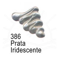 Tinta Óleo Acrilex 20ml - Cores Metálicas 386 - prata iridescente