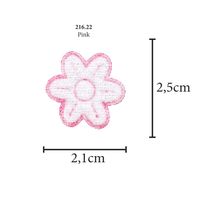 Aplicação Mini Flor Multicolor - 5 Unid. 216.22 - pink