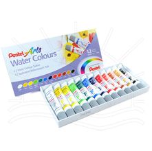 Tinta Pintura em Aquarela Water Colors Pentel em Tubos - 12 Cores