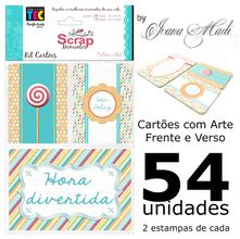 Kit Cartões para Scrap Momentos By Ivana Madi - Aniversário