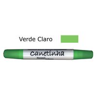 Caneta para Tecido Decorart Ponta Dupla Verde claro