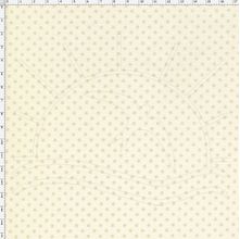 Tecido Estampado para Patchwork - Poa Tom Tom Creme 1 Claro - T03207 (0,50x1,40)