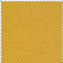 Tecido Estampado para Patchwork - Poa Tom Tom Mostarda - T03205 (0,50x1,40)