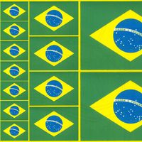 Placa de EVA Brasil Brasil bandeira