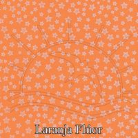 Placa de EVA Cítrico Estrelas Laranja