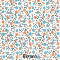 Placa de EVA Floral Meia Estação 01 - branco