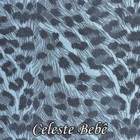 Placa de EVA Onça 010 - celeste bebê