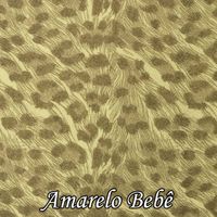 Placa de EVA Onça 020 - amarelo bebê