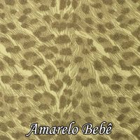 Placa de EVA Onça 020 - amarelo bebê