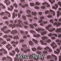 Placa de EVA Onça 040 - rosa bebê