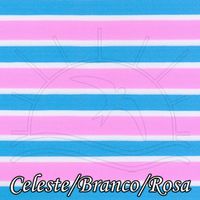 Placa de EVA Listrado 538 - celeste/branco/rosa