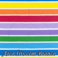 Placa de EVA Listrado 539 - arco íris com branco