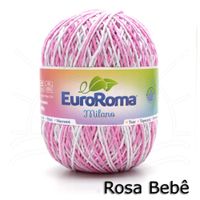 Barbante EuroRoma Milano 400g 0510 - rosa bebê