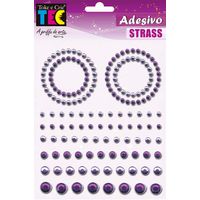 Adesivo Strass Toke e Crie - 10x12cm Roxo