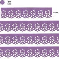 Bordado Marilda Mod. 04 Mini Lasy Thalu 10 Metros - Cores 208 - lilás