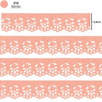 Bordado Marilda Mod. 04 Mini Lasy Thalu 10 Metros - Cores 210 - salmão
