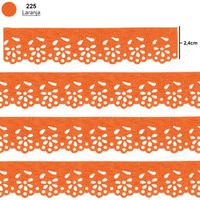 Bordado Marilda Mod. 04 Mini Lasy Thalu 10 Metros - Cores 225 - laranja