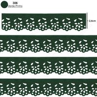 Bordado Marilda Mod. 04 Mini Lasy Thalu 10 Metros - Cores 306 - verde pinho