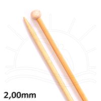 Agulha para Tricô Bambu Tulip - 35cm 2,00mm