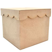 MDF - Porta Panetone Quadrado 17x17x15