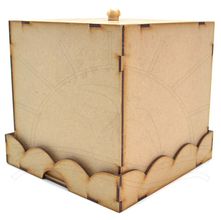 MDF - Porta Panetone Vazado Tipo Bandeja 16x16x16