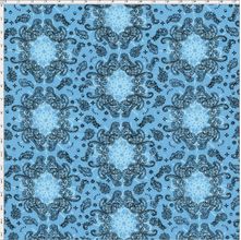 Tecido Estampado para Patchwork - Bandana Azul Cor 02 (0,50X1,40)