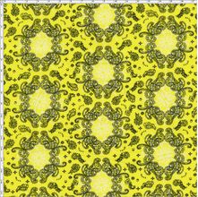 Tecido Estampado para Patchwork - Bandana Amarelo Cor 01 (0,50X1,40)