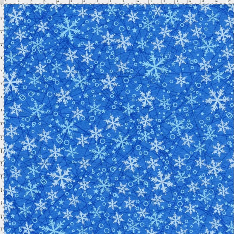 Tecido Liso para Patchwork - Azul Serenity Cor 1573 (0,50x1,50