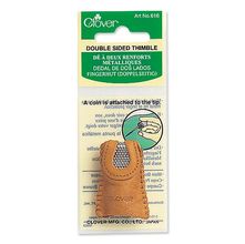 Dedal em Couro com Moeda Dupla Clover Grande