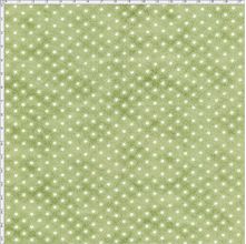 Tecido Estampado para Patchwork - Estrelinha Verde Maçã (0,50x1,40)