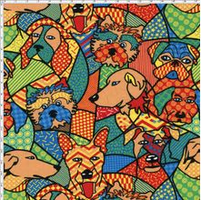 Tecido Estampado Para Patchwork - Dogs 325252 Cor 1622 (0,50X1,40)