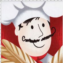 Tecido Estampado Para Patchwork - Chef Jogo Americano 327956 Cor 0010 (60X1,50)