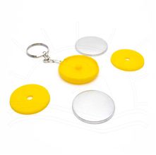 Buttom Chaveiro Desmontado Amarelo 38mm