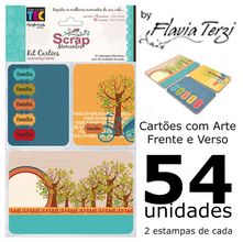 Kit Cartões para Scrap Momentos By Flávia Terzi - Família